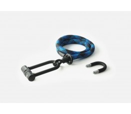 A:Tex-Lock Kabelslot Textielslot Eyelet Blauw 120cm M U-Lock met 2 beugels ART-2