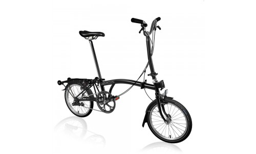 Brompton C Line Urban High+RACK Black/Black High 2024