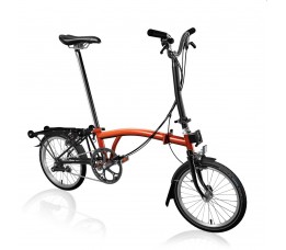 Brompton C Line Explore High+SPT, Flamelaquer/Black