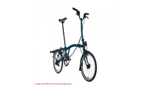 Brompton C Line Explore High+RACK, Oceanblue/Oceanblue/Black