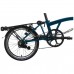 Brompton C Line Explore High+RACK, Oceanblue/Oceanblue/Black