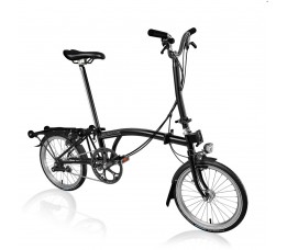 Brompton C Line Explore High+RACK+HDSV8, Black/Black/Black