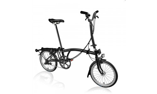 Brompton C Line Explore High+RACK+HDSV8, Black/Black/Black