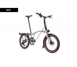 Brompton G Line Large standaard, Trial dust White