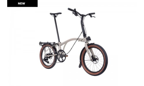 Brompton G Line Large standaard, Trial dust White