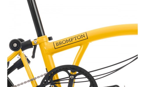 Brompton C Line Explore High+RACK+SPT, Bumblebee Yellow