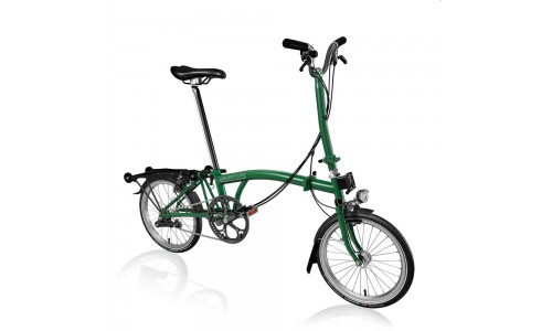 Brompton C Line Explore High+RACK+HDSV8+ZPX+Mar, Racinggreen/Racinggreen/Black